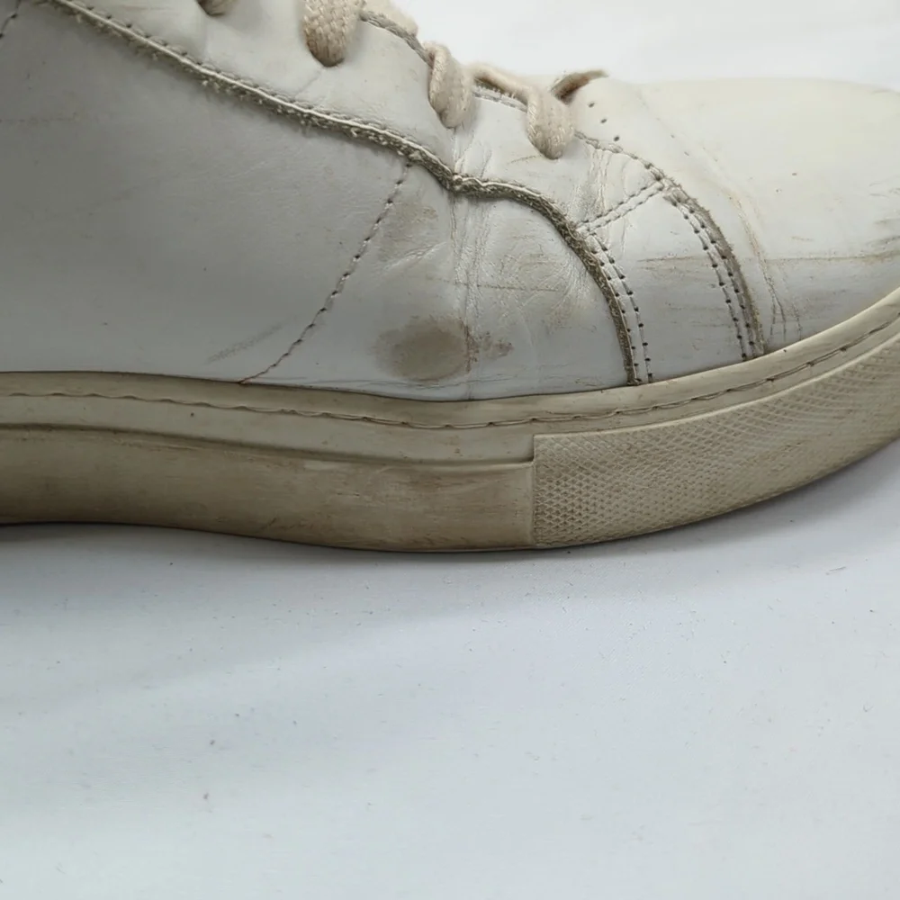 Greats Brooklyn white men’s Italian sneakers, size 12 US